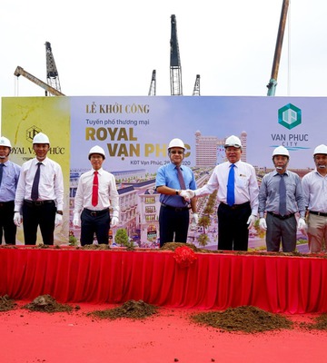 Khởi công tuyến phố thương mại Royal Vạn Phúc tại Van Phuc City Khởi công tuyến phố thương mại Royal Vạn Phúc tại Van Phuc City